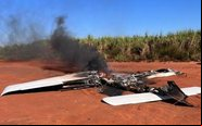 Aeronave foi incendiada pelo próprio piloto - FAB