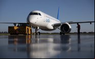 E2 fez seu primeiro voo com a delegação do Palmeiras no dia 4 de agosto - Embraer
