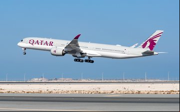 Qatar Airways opera o terceiro voo mais longo do mundo, com o Airbus A350-1000 - Divulgação