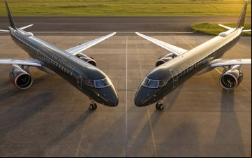 O E-Jet é o único representante brasileiro no Top 10, que tem modelos dos EUA, Europa, Canadá e União Soviética como outros destaques - Embraer