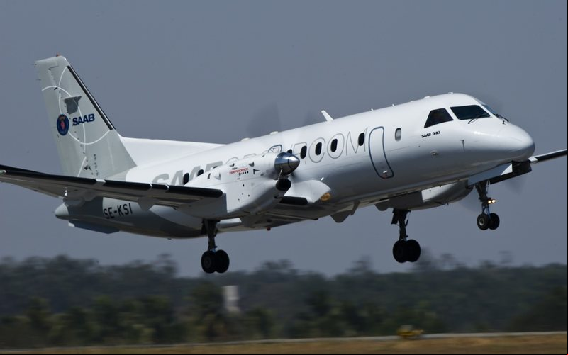 Aeronave de fabricação sueca fez o seu primeiro voo comercial na Suíça - Divulgação