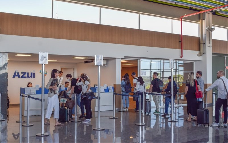 Uma nova área no saguão foi entregue pela concessionária Voe Xap - Voe Xap/Divulgação