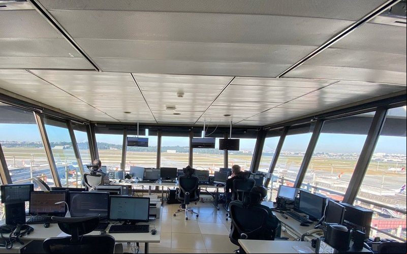 Torre de Controle do aeroporto de Guarulhos a por extensa modernização - Divulgação