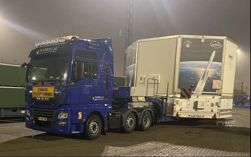 Transports Chabrillac é especializada no fornecimento de serviços de transporte para a indústria espacial - Daher