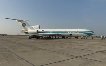 Imagem Tupolev-154 realiza a sua última operação comercial na Rússia