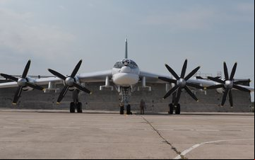 Imagem Bombardeiros russos fazem missão de longa duração sobre águas internacionais