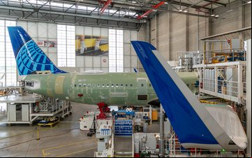 A321neo na linha de montagem em Hamburgo, na Alemanha - Reprodução/United