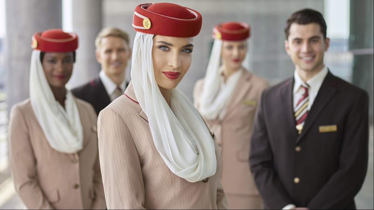 Tripulantes da Emirates