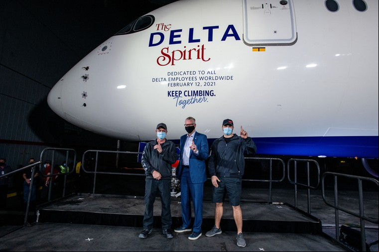 Airbus A350 da Delta com pintura especial