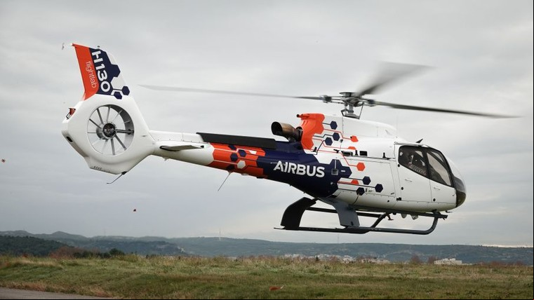 H130 usado como laboratório de ensaios da Airbus