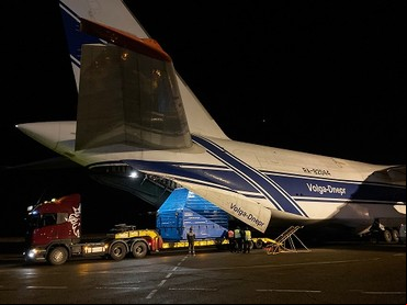 An-124 com mock-up do Luna 25