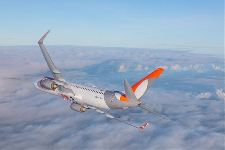 Boeing 737-800 da Gol em voo