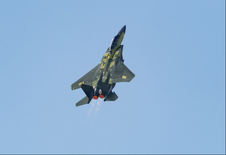 F-15EX durante seu primeiro voo