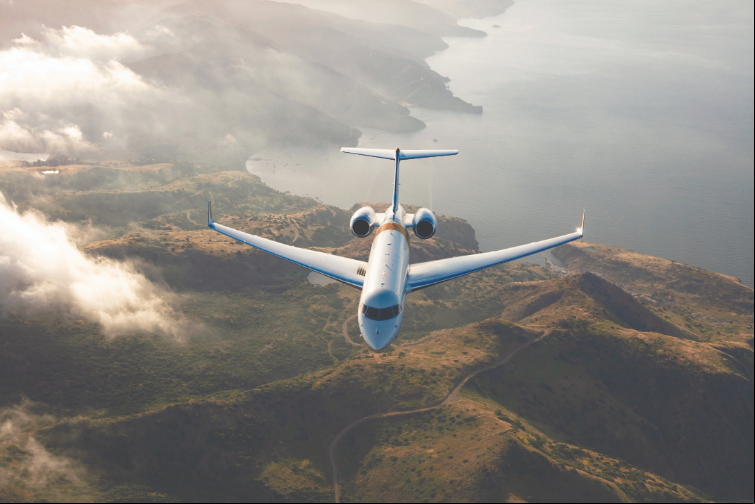 Global 6500 em voo