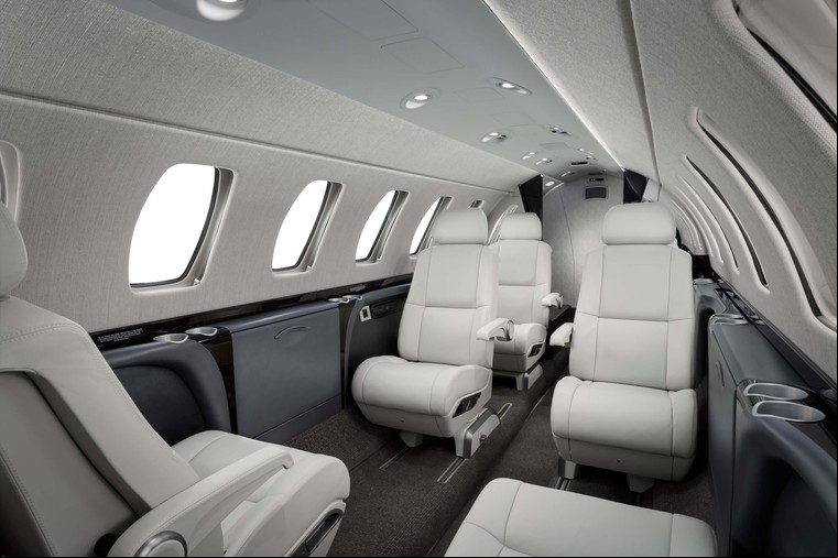 Interior do Citation Cj3+