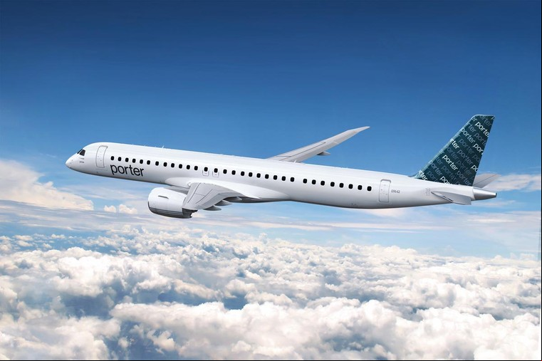 Embraer E195-E2 da Porter Airlines