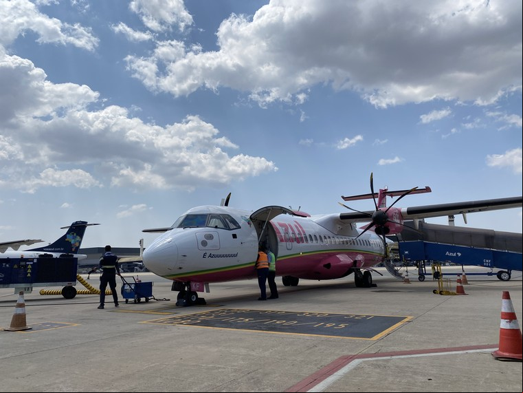 ATR 72 da Azul em Guanambi