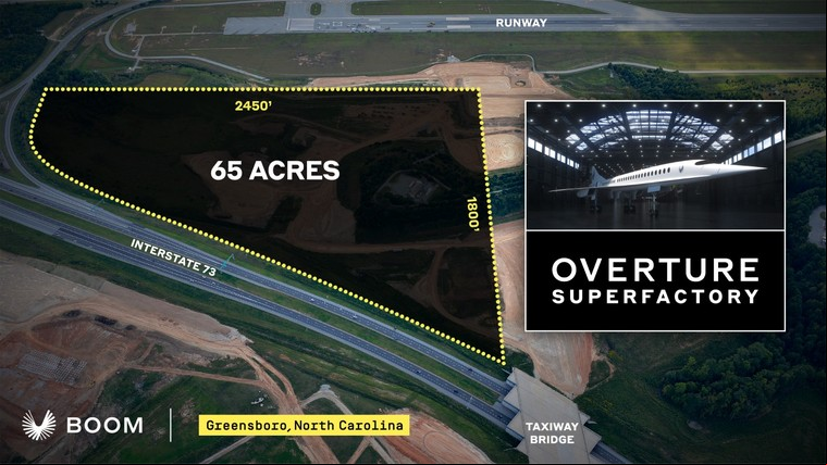 Planta Industrial da Boom Supersonic 