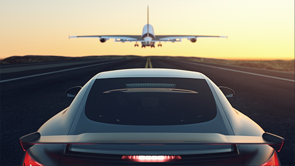 Avião atrás de um Airbus A380